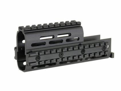 Airsoft krátké modulární předpažbí pro AK s Key-Mod systémem od CYMA. Hliníkové, s RIS lištami. Na AirsoftMorava.