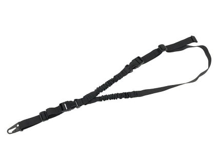 Jednobodový popruh typu bungee - Black [8FIELDS]