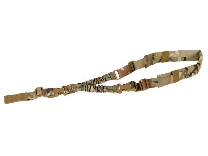 Airsoft jednobodový polstrovaný bungee popruh od 8FIELDS - Multicam. S HK sponou. Na AirsoftMorava.