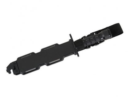 Airsoft imitace bajonetu pro repliku M4. Materiál ABS, s pružnou čepelí. Na AirsoftMorava.