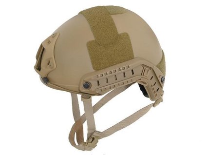 Airsoftová helma FAST MH s rychlou regulací od EMERSONGEAR - Coyote. Polymerová, obvod 57-61cm. Na AirsoftMorava.
