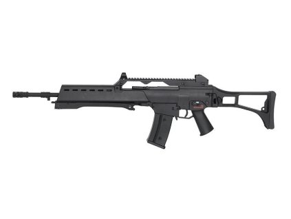 Airsoft útočná puška G608-4 (G36 var.) JG, ABS/kov, zesílená kola, 360 FPS. Na AirsoftMorava.