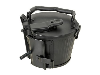 Airsoftový elektrický bubnový zásobník na 2500BB pro MG42 od AGM. Kovová konstrukce. Na AirsoftMorava.