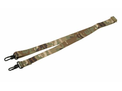 Airsoft dvoubodový popruh na zbraň od 8FIELDS - Multicam. S kovovými karabinami. Na AirsoftMorava.