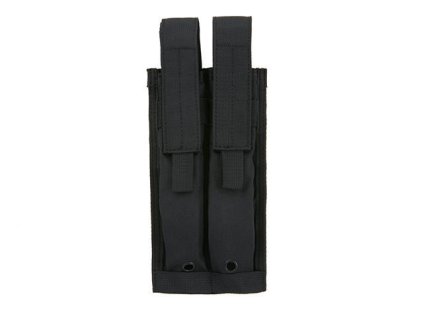 Airsoftová dvojitá sumka na zásobníky P90/UMP/MP5 od 8FIELDS - černá. S MOLLE. Na AirsoftMorava.