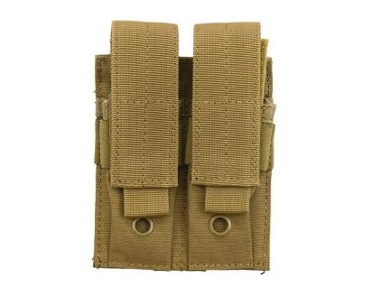 Airsoft dvojitá sumka na zásobníky do pistole od 8FIELDS - Coyote. S MOLLE. Na AirsoftMorava.