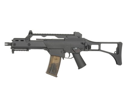 Airsoft puška CM.011 G36C Cyma, černá, ABS, sklopná pažba, 6,03mm hlaveň. Na AirsoftMorava.