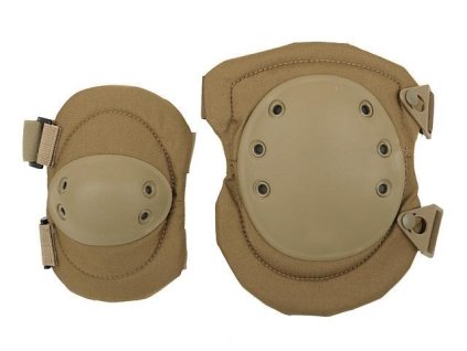 Airsoftové chrániče na kolena a lokty Alta od 8FIELDS - Coyote. Materiál ABS a syntetické vlákno. Na AirsoftMorava.