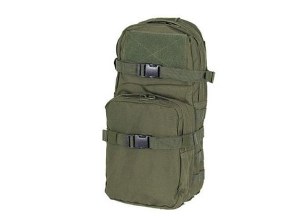 Airsoftový batoh s místem na hydratační vložku od 8FIELDS - Olive. Polyester 1000D, MOLLE. Na AirsoftMorava.