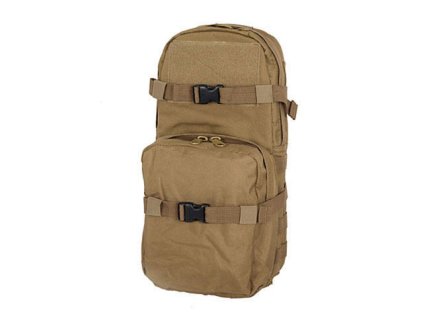 Airsoftový batoh s místem na hydratační vložku od 8FIELDS - Coyote. Polyester 1000D, MOLLE. Na AirsoftMorava.