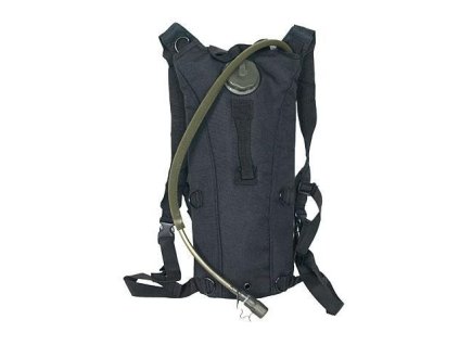 Airsoft batoh s místem na hydratační vložku od 8FIELDS - černý. Včetně 2,5l vložky. Na AirsoftMorava.