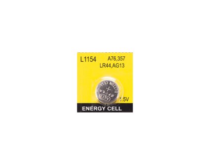 Alkalická baterie AG13 LR44 (L1154/357), 1,5V, 1ks. Na AirsoftMorava.