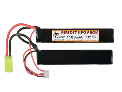 Airsoft Li-Po akumulátor IPower 1100mAh 7,4V 20C, konektor DeanT. Na AirsoftMorava.