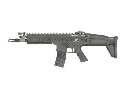 Airsoft puška FN SCAR-L Cybergun/Cyma, černá, kov, licence FN Herstal, Platinum GB, QCS. Na AirsoftMorava.