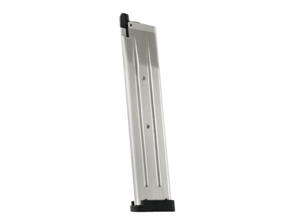 Airsoft prodloužený zásobník pro Hi-Capa od Army Armament - Silver, Green Gas, 44 BB. Airsoft zbraně online na AirsoftMorava.