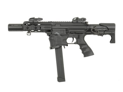 Airsoft PCC zbraň AEG SR4 ST FALCON-ZS od SRC (Nylon, Gen 4 Gearbox, Mosfet, PDW pažba). Na AirsoftMorava.