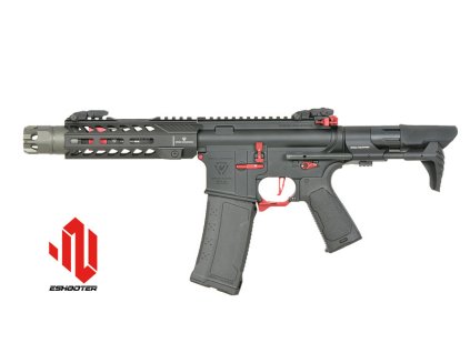 Airsoftová zbraň AEG Strike Industries 7" Raiders CQB od EMG/CYMA (lic. SI, ETU) červená. Airsoft zbraně online na AirsoftMorava.