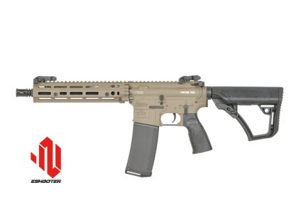 Airsoftová puška AEG Daniel Defense MK18 RIII od EMG/CYMA (lic. DD, Eshooter ETU) FDE. Airsoft zbraně online na AirsoftMorava.