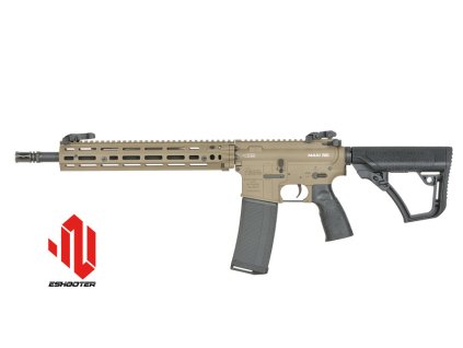 Airsoftová puška AEG Daniel Defense M4A1 RIII 14.5" od EMG/CYMA (lic. DD, Eshooter ETU) FDE. Airsoft zbraně online na AirsoftMorava.