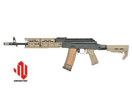 Airsoftová puška AEG Strike Industries AK-TRAX od EMG/CYMA (lic. SI, ETU) Tan. Airsoft zbraně online na AirsoftMorava.