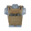 Airsoftová vesta Jump Plate Carrier Cummerbund od 8FIELDS - Coyote. S atrapami plátů. Na AirsoftMorava.