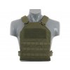 Airsoft vesta jednoducha Plate Carrier s pláty od 8FIELDS - Olive. Ultralehká. Na AirsoftMorava.
