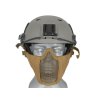 Airsoftová ocelová maska v.2 s uchycením na helmu FAST od WOSPORT - TAN. Na AirsoftMorava.