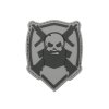 Airsoftová nášivka na suchý zip Bearded Skull PVC 1 od 8FIELDS, 60x75mm. Na AirsoftMorava.