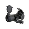 Airsoft kolimátor CQB RED DOT SIGHT od PCS (vysoká montáž, červená/zelená tečka, flip-up krytky). Na AirsoftMorava.