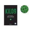 Airsoft BIO kuličky KILO9 0,28g, 1kg (3570ks), zelené, 5,95mm +/-0,01mm. Na AirsoftMorava.