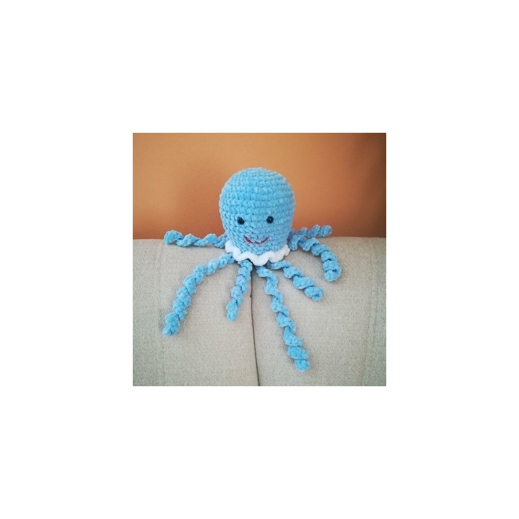 Háčkovaná chobotnička modrá