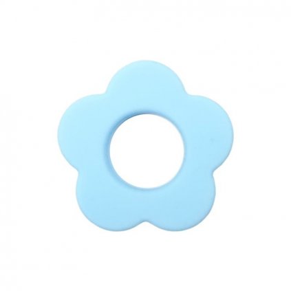 Ideal hryzátko kvet baby modrá 45 mm 1 ks