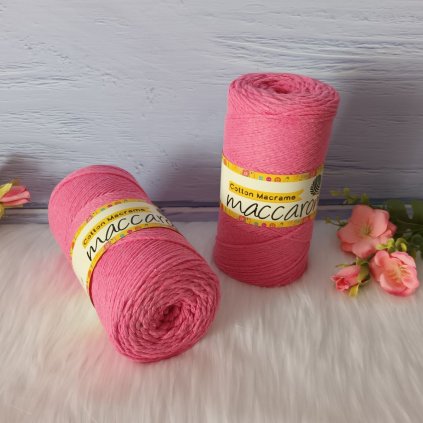 Cotton Macrame ružová