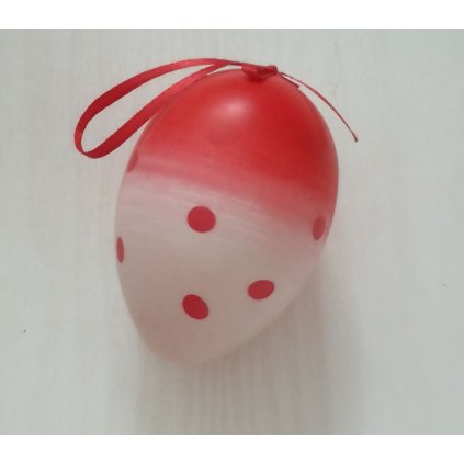 Vajíčko bieločervené bodka