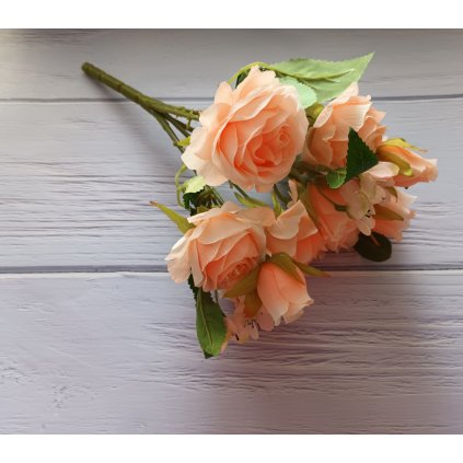 Kytica ruža 34 cm ružová