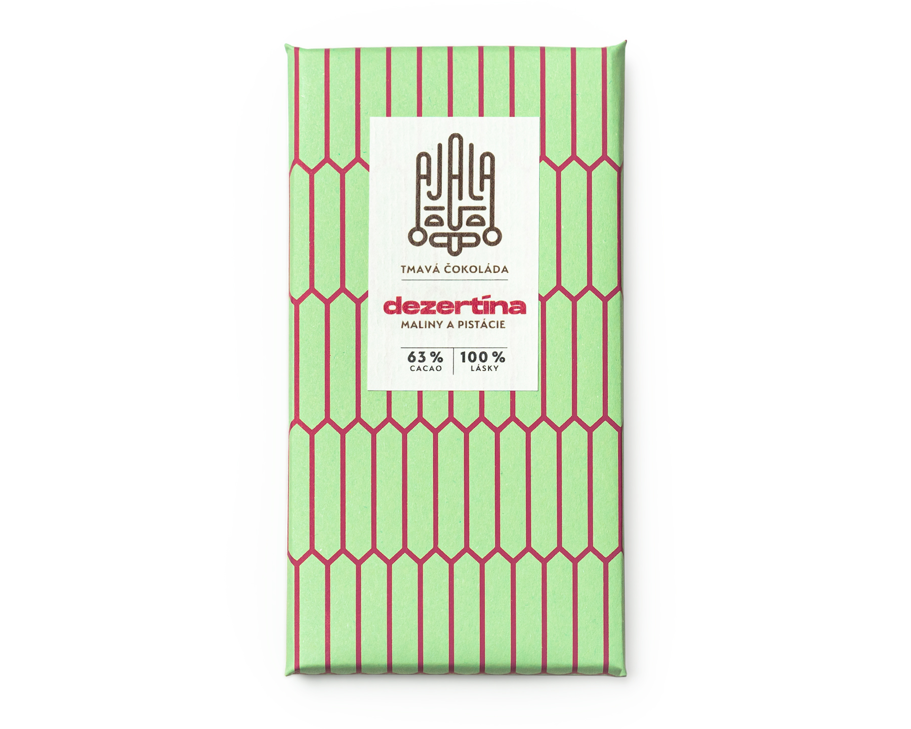 AJALA CHOCOLATE Maliny & pistácie