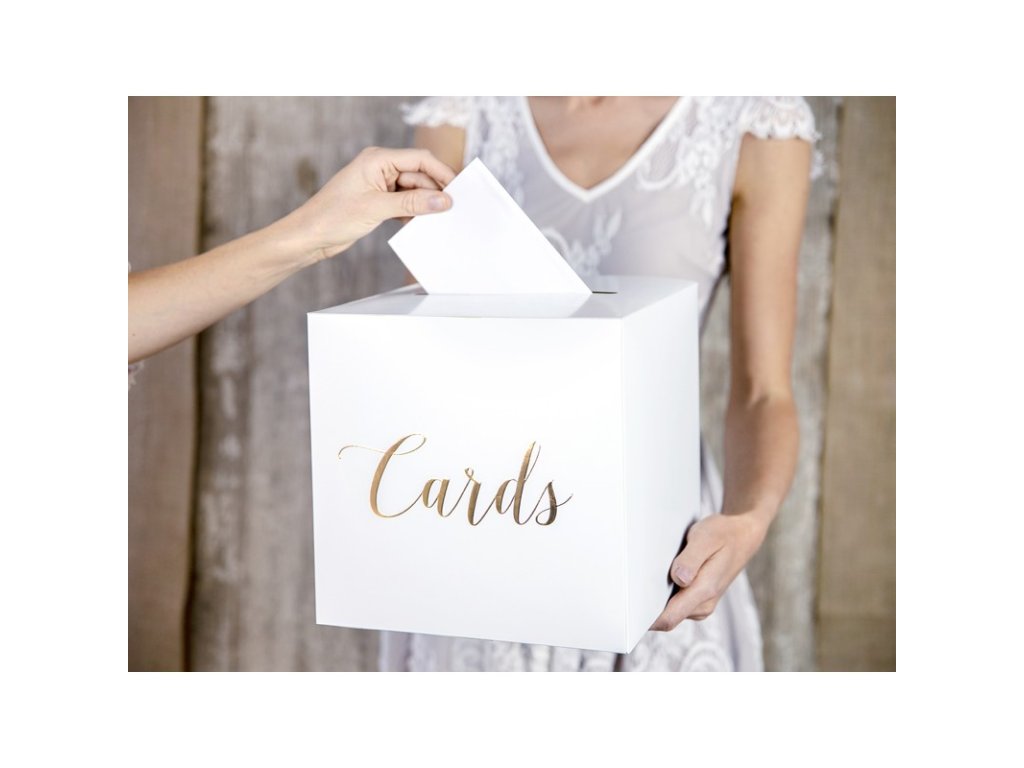 ajandekdoboz cards feher 24x24x24cm 1