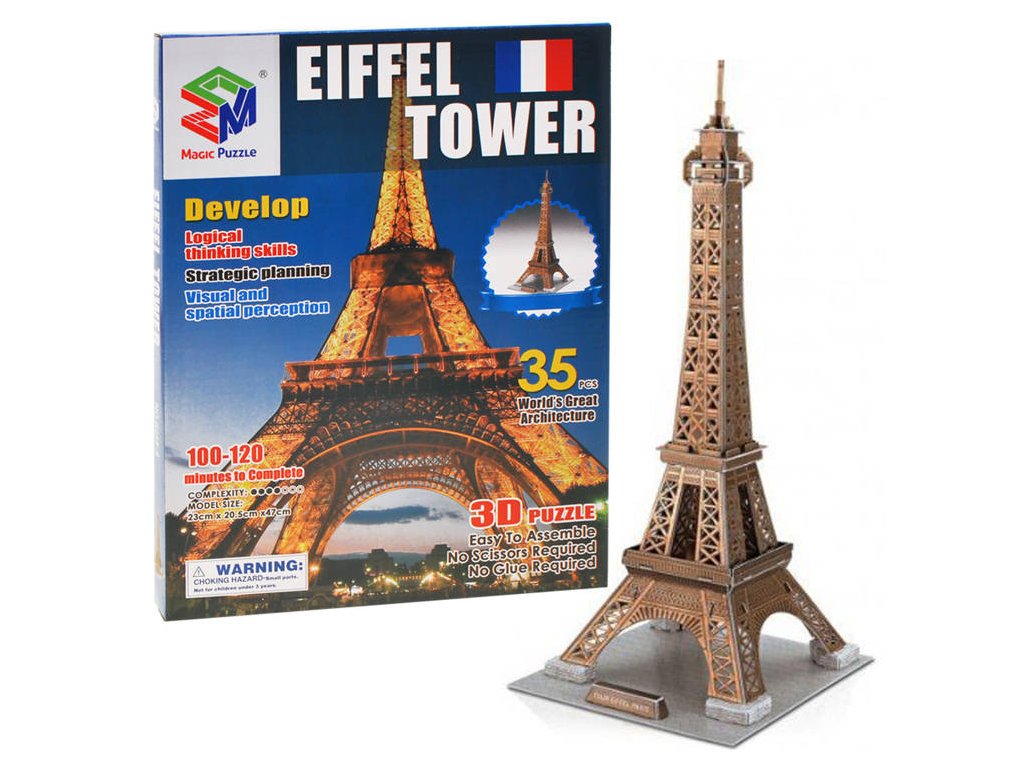 3d puzzle eiffel torony3