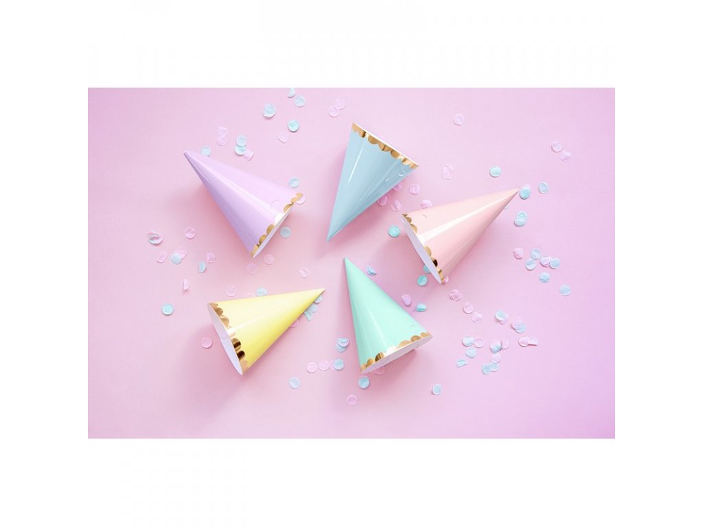 pasztell parti kalap szett yummy 6 db 5