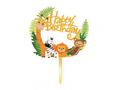 tortadekor happy birthday safari 15cm