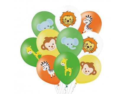 lufikeszlet safari allat kolykok 30cm 10db 1