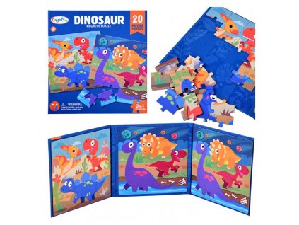 gyerekkonyv magneses puzzle dinopark 1