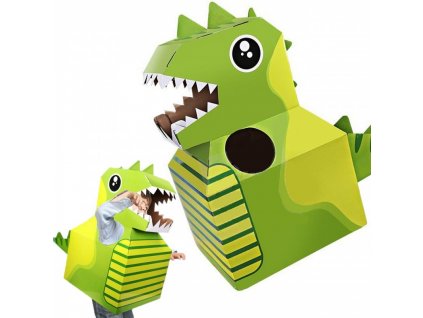 gyerek kartonbol keszult diy jelmez dinoszaurusz 1