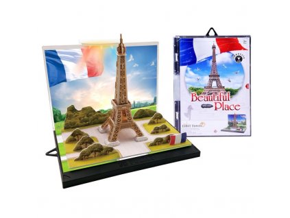 puzzle 3d eifel torony 23db led lampa2