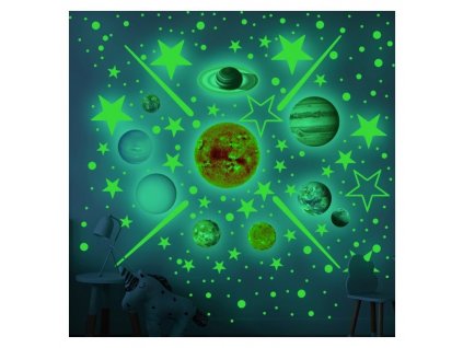 fluoreszkalo matricak planetarium mix 453 db 1