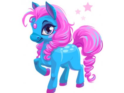 5d gyemant mozaik blue pony 2