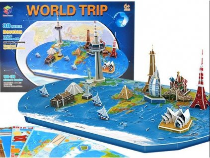 3d puzzle world trip 136 elem 1