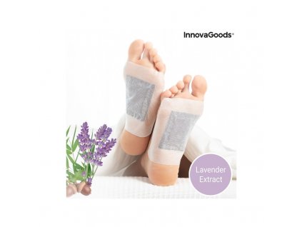 detox labtapaszok lavender innovagoods 10 db 1