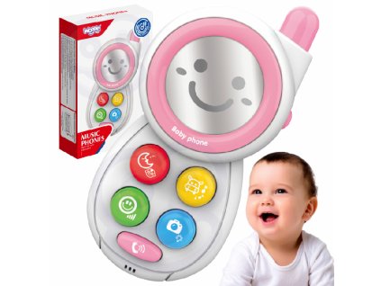 interaktiv mobiltelefon hangokkal woopie baby 1