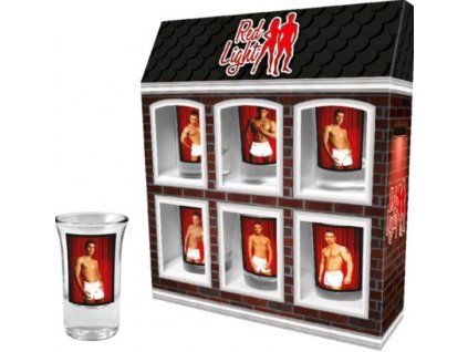 varazsnyomattal ellatott feles poharak male red light 6 db 1